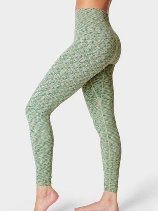 Sweaty Betty Pants - Sweaty Betty London Base Layer Space Dye High Rise Legging - Terrain Green